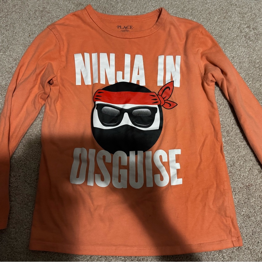 Place Orange Long-Sleeve "Ninja in Disguise" Tee